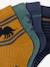 Pack of 4 Pairs of Dinosaur Ankle Socks for Boys navy blue 