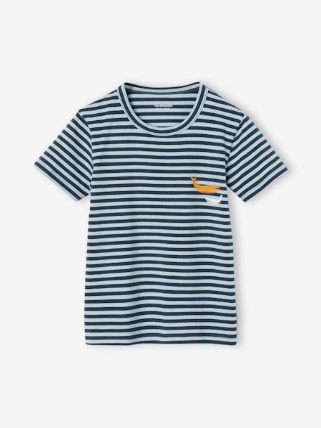 Pack of 3 'Whale' short-sleeved t-shirts for boys ocean blue 