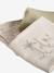 Pack of 3 cotton muslin squares BABYLON printed beige 