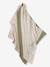 Pack of 3 cotton muslin squares BABYLON printed beige 