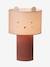 Animal head table lamp with velvet base rose 