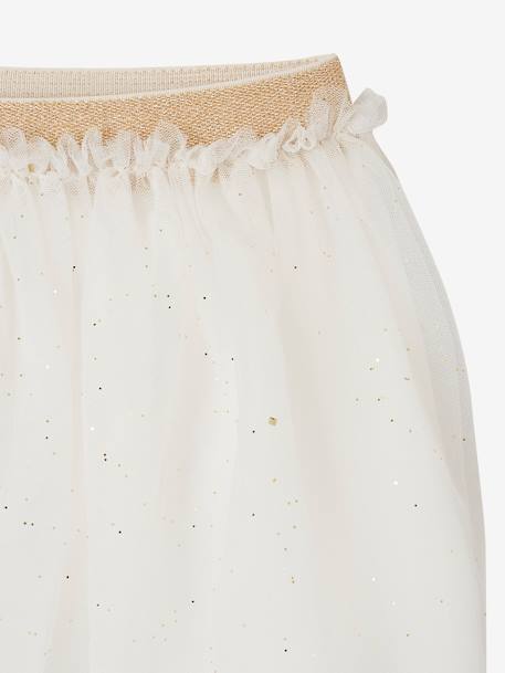 Occasion Wear Tulle Skirt for Babies blush+white 