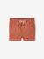 Twill Shorts with Elasticated Waistband, for Baby Boys cappuccino+terracotta 