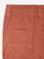 Twill Shorts with Elasticated Waistband, for Baby Boys cappuccino+terracotta 