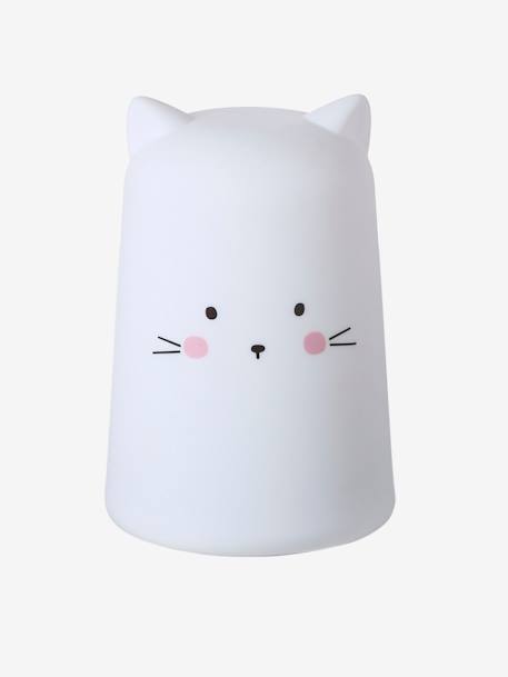 Cat night light white 