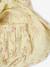 Floral dress and bloomers set for newborn pale yellow 