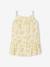 Floral dress and bloomers set for newborn pale yellow 