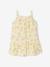 Floral dress and bloomers set for newborn pale yellow 
