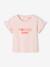 Organic Cotton T-Shirt with Message, for Babies pale pink 