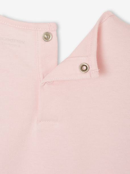 Organic Cotton T-Shirt with Message, for Babies pale pink 