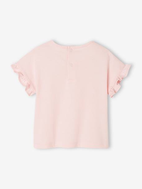 Organic Cotton T-Shirt with Message, for Babies pale pink 