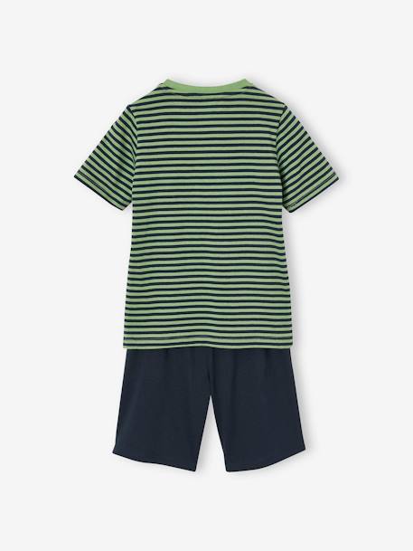 Pack of 2 Dino Pyjamas for Boys green 