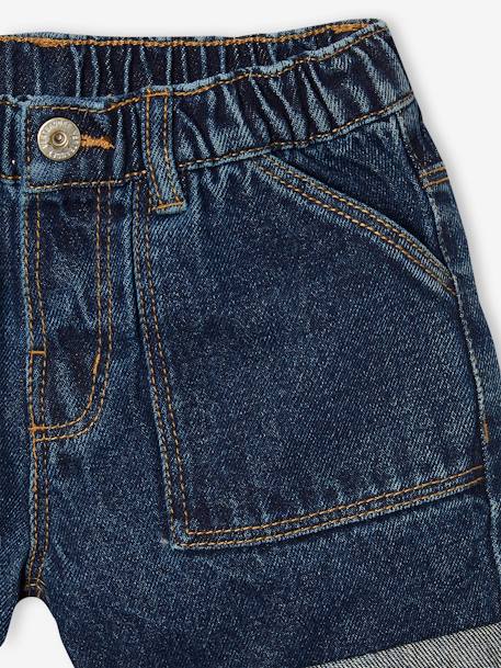 Girls' denim shorts - BASICS brut denim+light blue 
