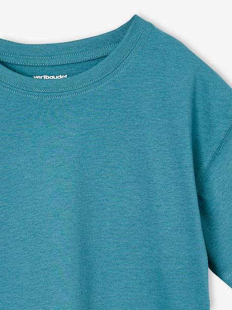 Pack of 3 plain boys' t-shirts - BASICS olive+sky blue 
