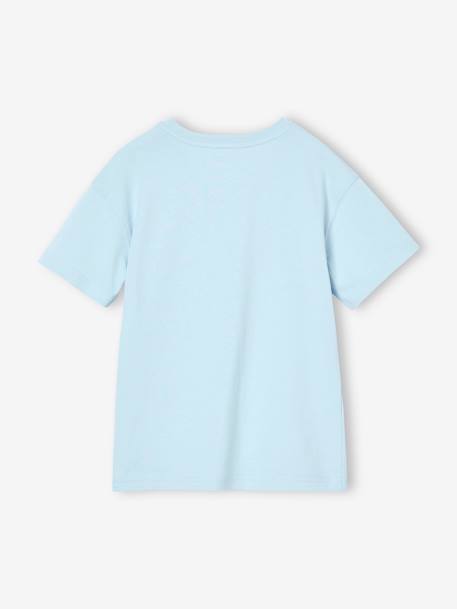 Pack of 3 plain boys' t-shirts - BASICS olive+sky blue 
