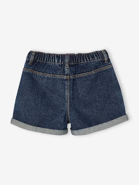 Girls' denim shorts - BASICS brut denim+light blue 
