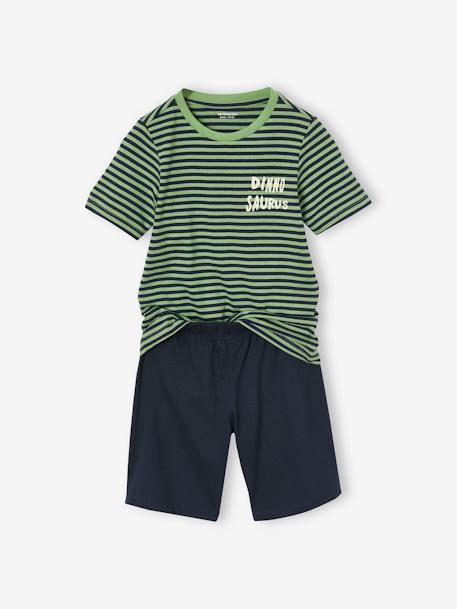 Pack of 2 Dino Pyjamas for Boys green 
