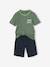Pack of 2 Dino Pyjamas for Boys green 