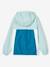Colourblock windbreaker jacket for boys aqua green+medium blue 