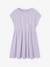 Printed Quilted Jacket & Dress Set for Girls rose+violet 