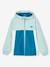 Colourblock windbreaker jacket for boys aqua green+medium blue 