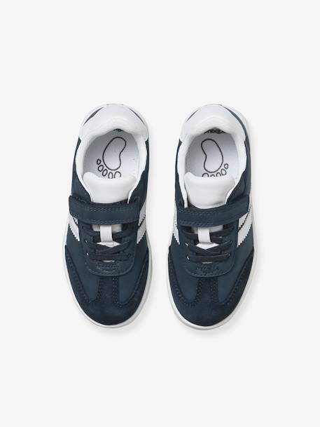 Lace-up & Hook-&-Loop Trainers for Children, Designed for Autonomy green+navy blue 