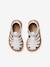Leather Sandals with Closed Toe & Hook-&-Loop Fastening set pink+white 