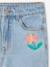 Girls' embroidered floral Mom jeans blue+light blue+medium blue 