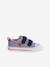 Striped Trainers with Hook-&-Loop Straps for Children, Designed for Autonomy striped blue 
