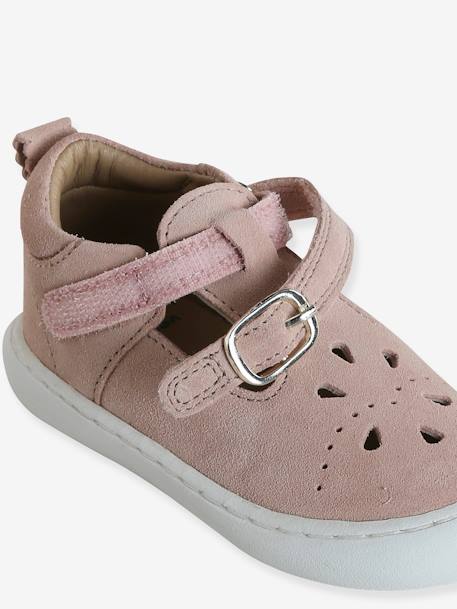 Leather Sandals for Babies rosy 