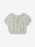 Printed baby blouse grey green+vanilla 