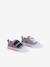 Striped Trainers with Hook-&-Loop Straps for Children, Designed for Autonomy striped blue 