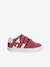 Leather Hook-&-Loop Trainers for Children raspberry pink+white 