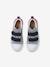 Striped Trainers with Hook-&-Loop Straps for Children, Designed for Autonomy striped blue 