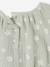 Printed baby blouse grey green+vanilla 