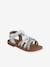 Leather Sandals with Hook-&-Loop Fastening for Toddlers set blue+white 