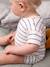 Honeycomb sleepsuit set, T-shirt and shorts ecru 