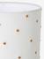 Bedside lamp with embroidered polka dots ecru 