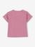 Organic cotton 'Happy Youpi' baby short-sleeved T-shirt violet 