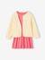 Printed Quilted Jacket & Dress Set for Girls rose 