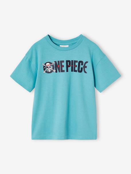 ONE PIECE Logo T-Shirt grey blue 