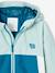 Colourblock windbreaker jacket for boys aqua green+medium blue 