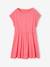 Printed Quilted Jacket & Dress Set for Girls rose 