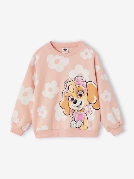 Floral Paw Patrol® Sweatshirt with Skye Motif rosy 