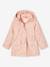 3-in-1 girls' parka pale pink 