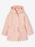 3-in-1 girls' parka pale pink 