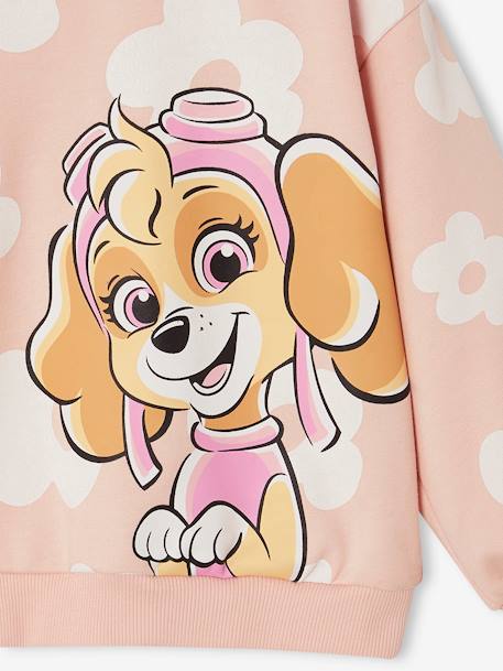Floral Paw Patrol® Sweatshirt with Skye Motif rosy 