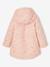 3-in-1 girls' parka pale pink 