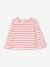 Pack of 3 long-sleeved t-shirts for girls - BASICS ecru+striped red 