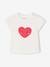 Pack of 3 long-sleeved t-shirts for girls - BASICS ecru+striped red 